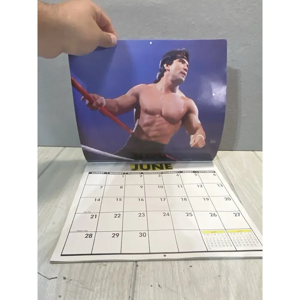 WWF Wrestling Calendar 1987 Hulk Hogan Superstars Vintage Sports Collectible